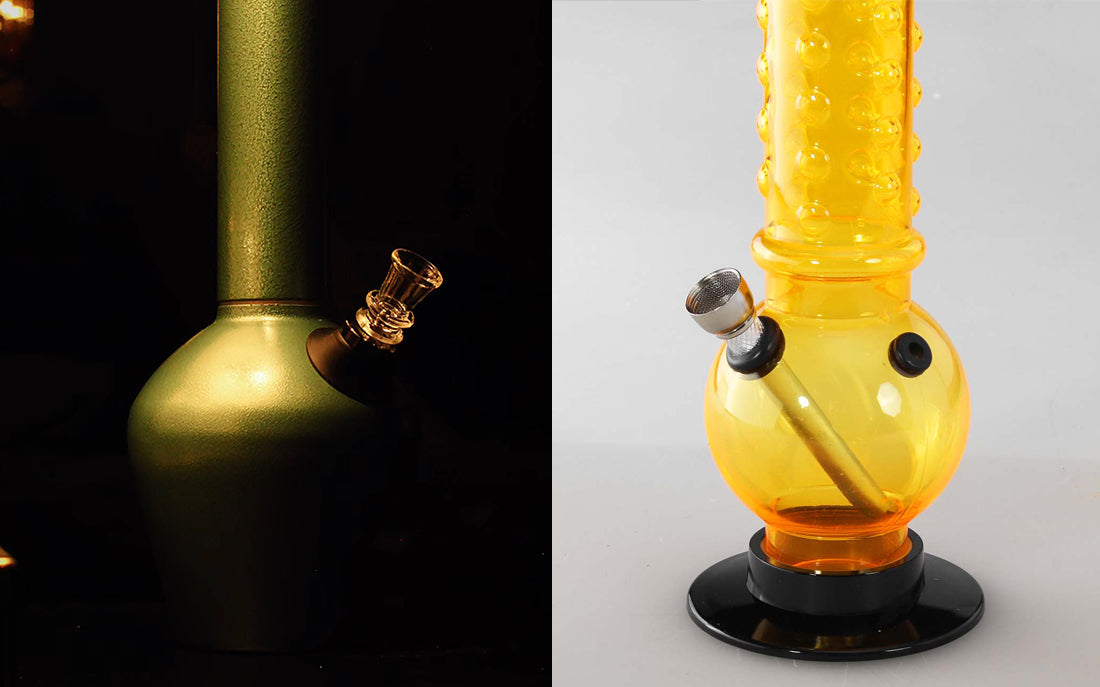 Colored glass bongs for smoking alternatives