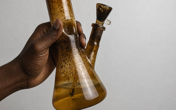 Dirty bong on great background.