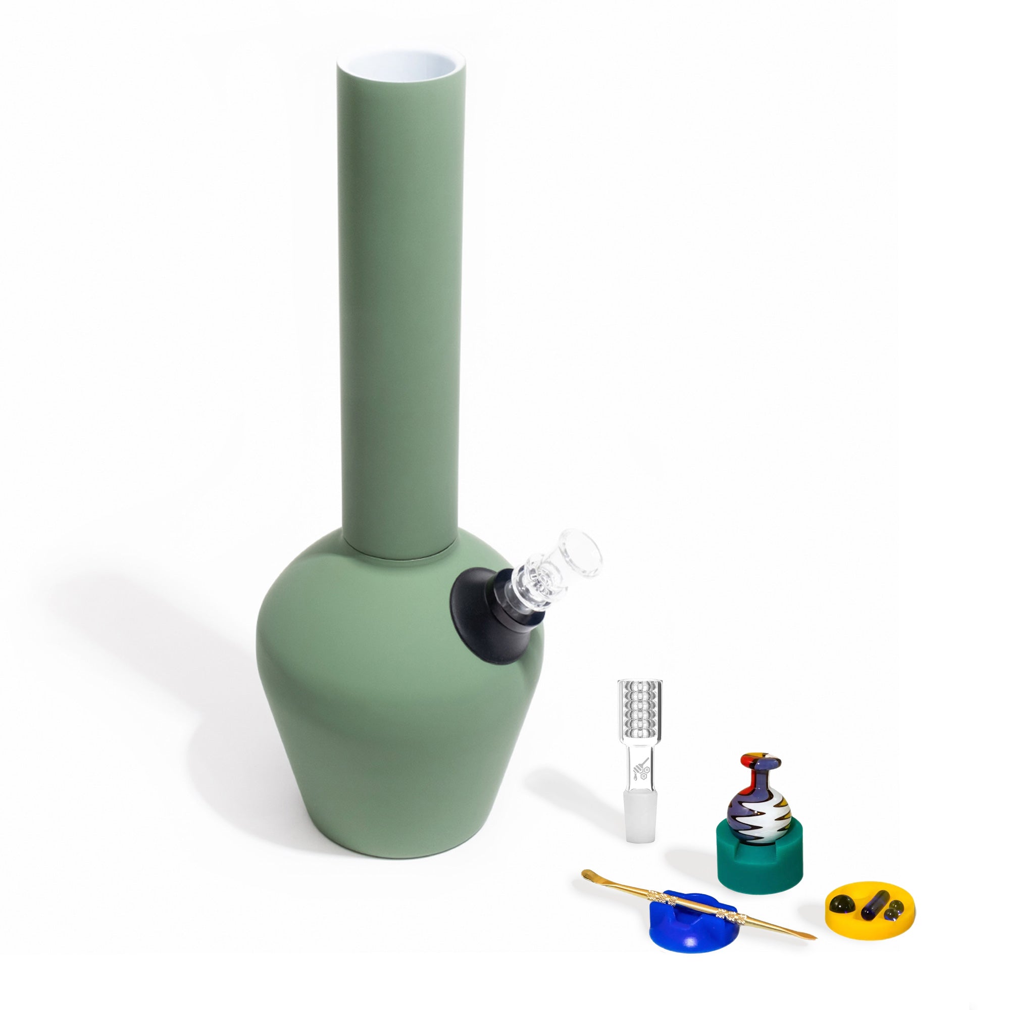 Chill - 710 Dab Day Bundle - Olive Green Rubberized