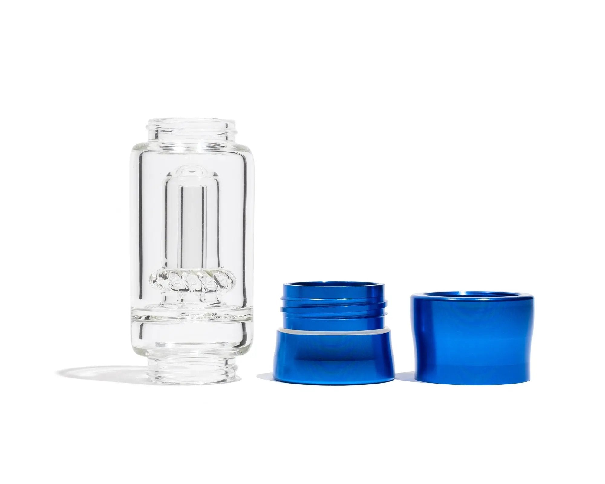 Chill Metal Connection Rings for Vitae Glass in Blue (Glass Percolator Sold Separately) by Chill Steel Pipes